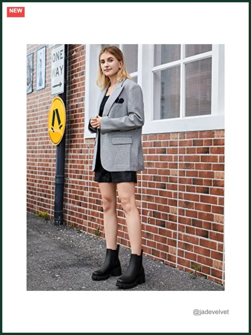 Women's Platform Chelsea Ankle Boots Chunky Heel Faux Leather Suede